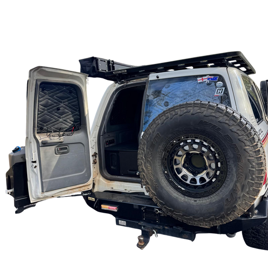 Toyota LandCruiser 105 Series Barn Door - Touring Bundle (Cargo & Doors) - Black