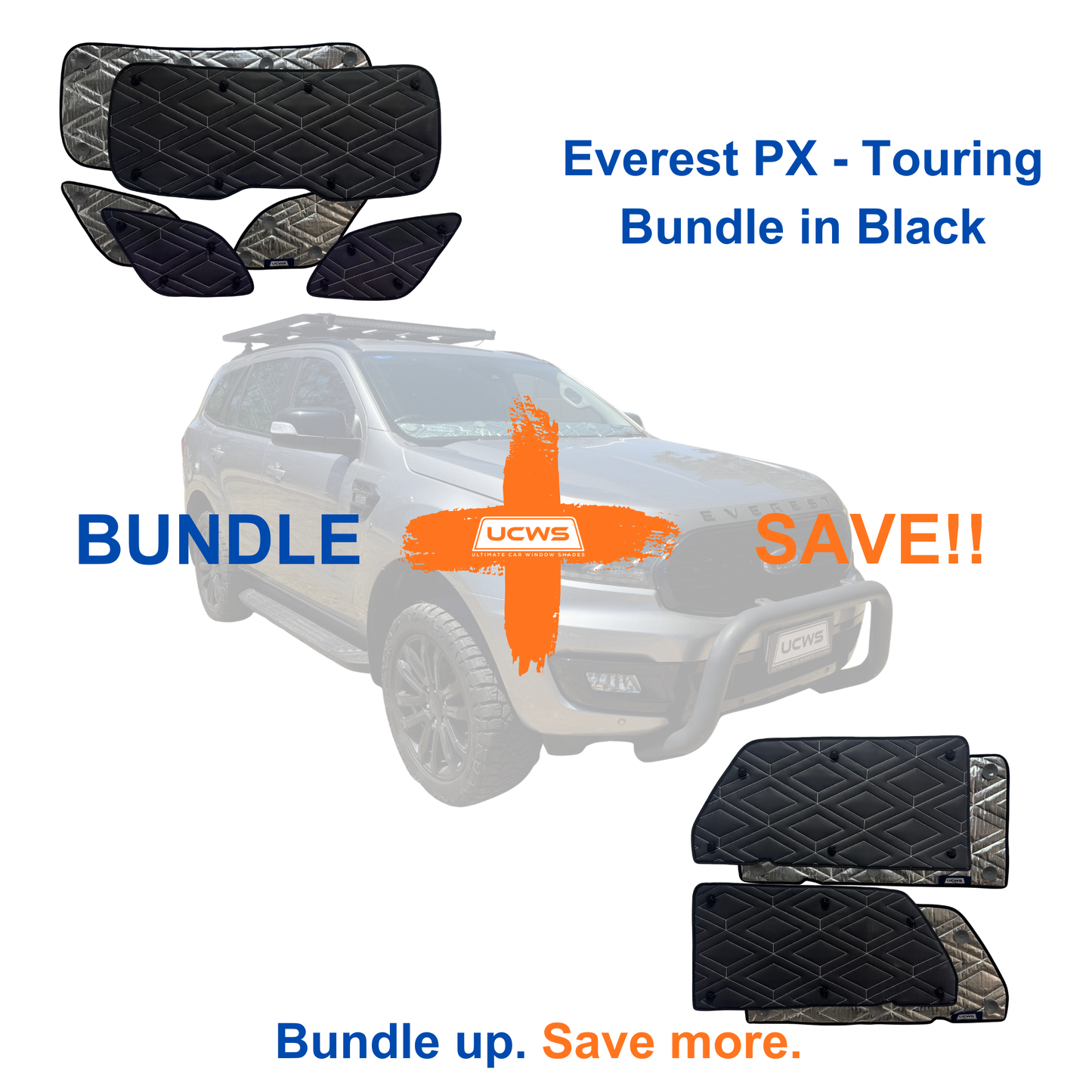 Ford Everest (PX) - Touring Bundle (Cargo & Doors) - Black