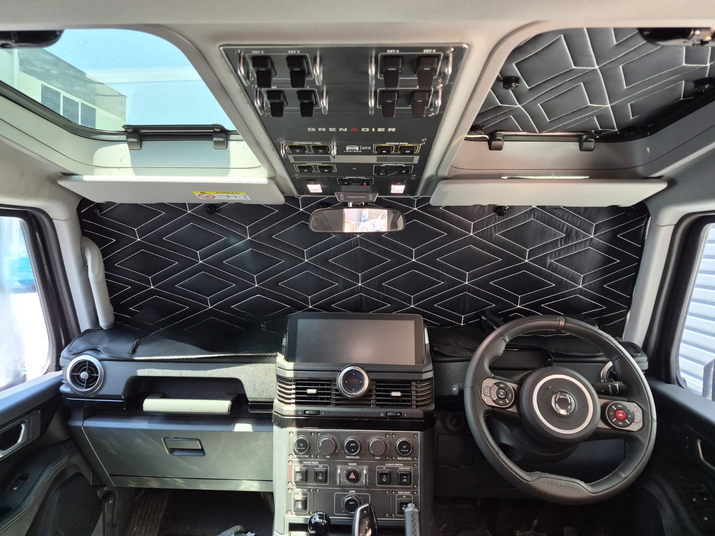 Ineos Grenadier Quartermaster Full Front Windscreen Blackout Sunshade Kit