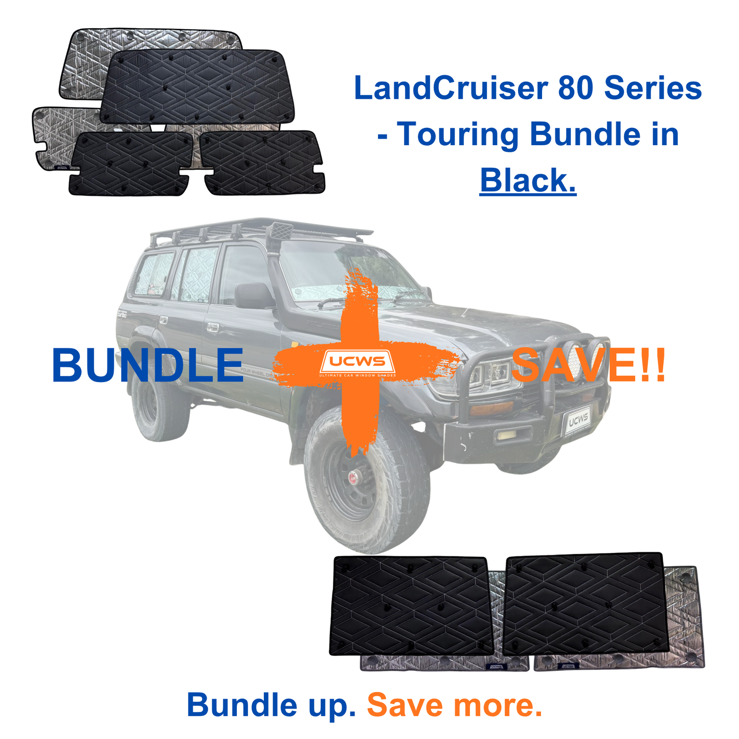 Toyota LandCruiser 80 Series - Touring Bundle (Cargo & Doors) - Black