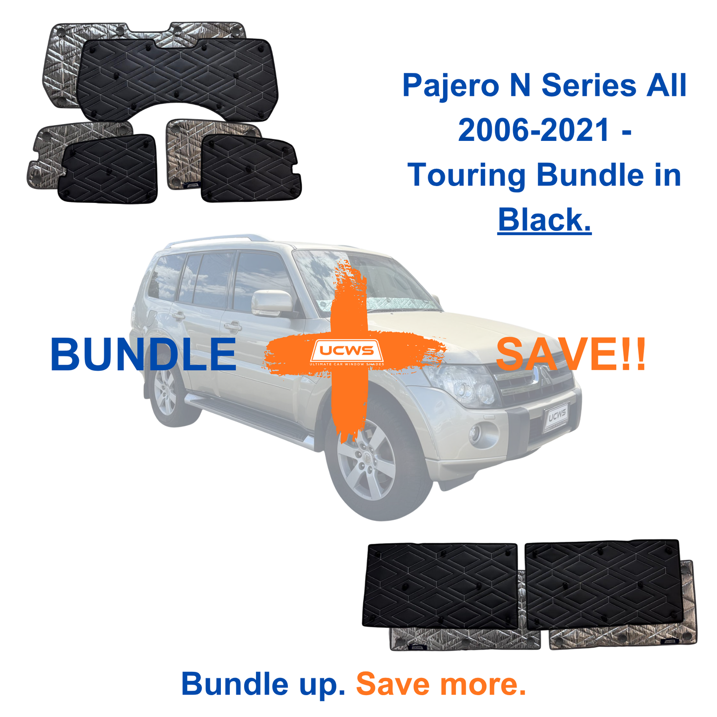 Mitsubishi Pajero (N Series All 2006-2021) - Touring Bundle (Cargo & Doors) - Black