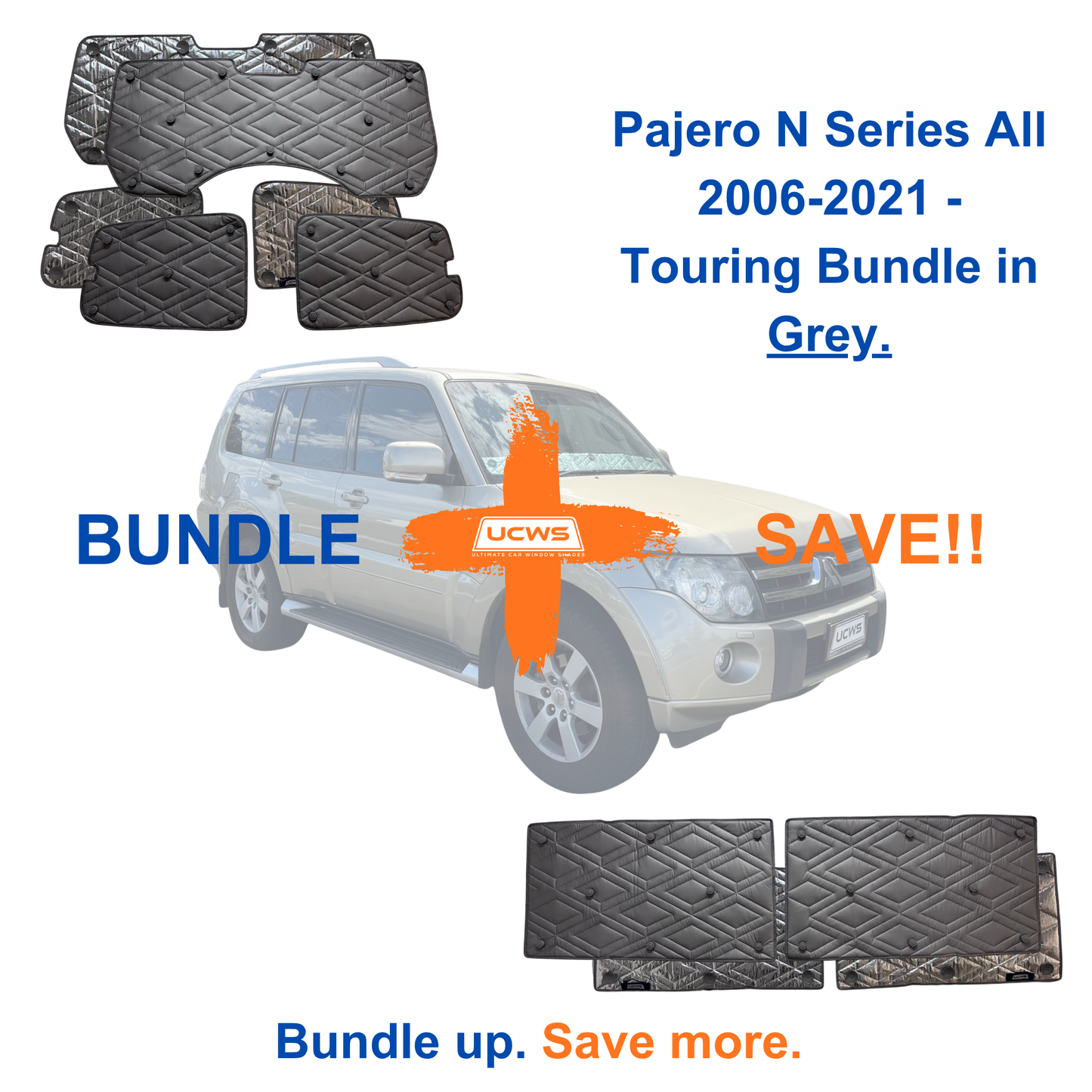 Mitsubishi Pajero (N Series All 2006-2021) - Touring Bundle (Cargo & Doors) - Grey