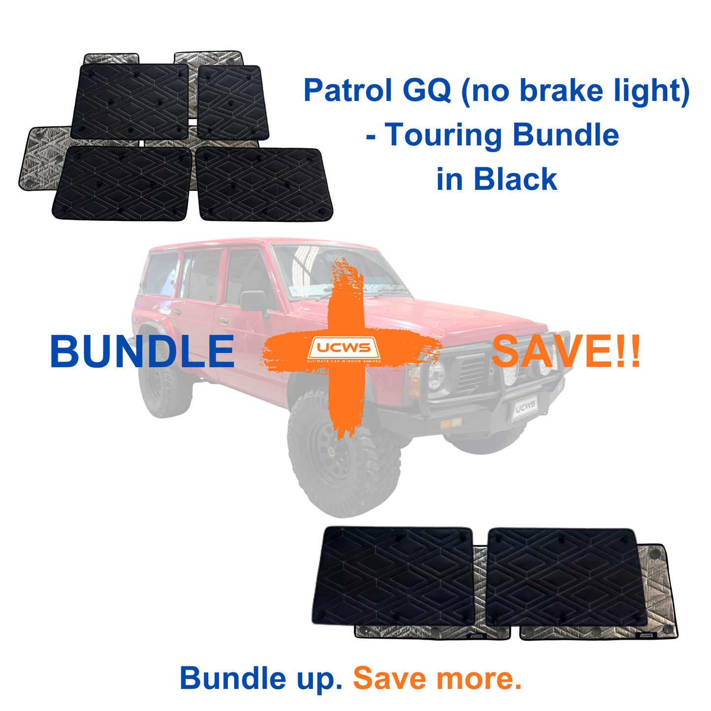 Nissan Patrol GQ - Touring Bundle (Cargo & Doors) *no Brake Light - Black