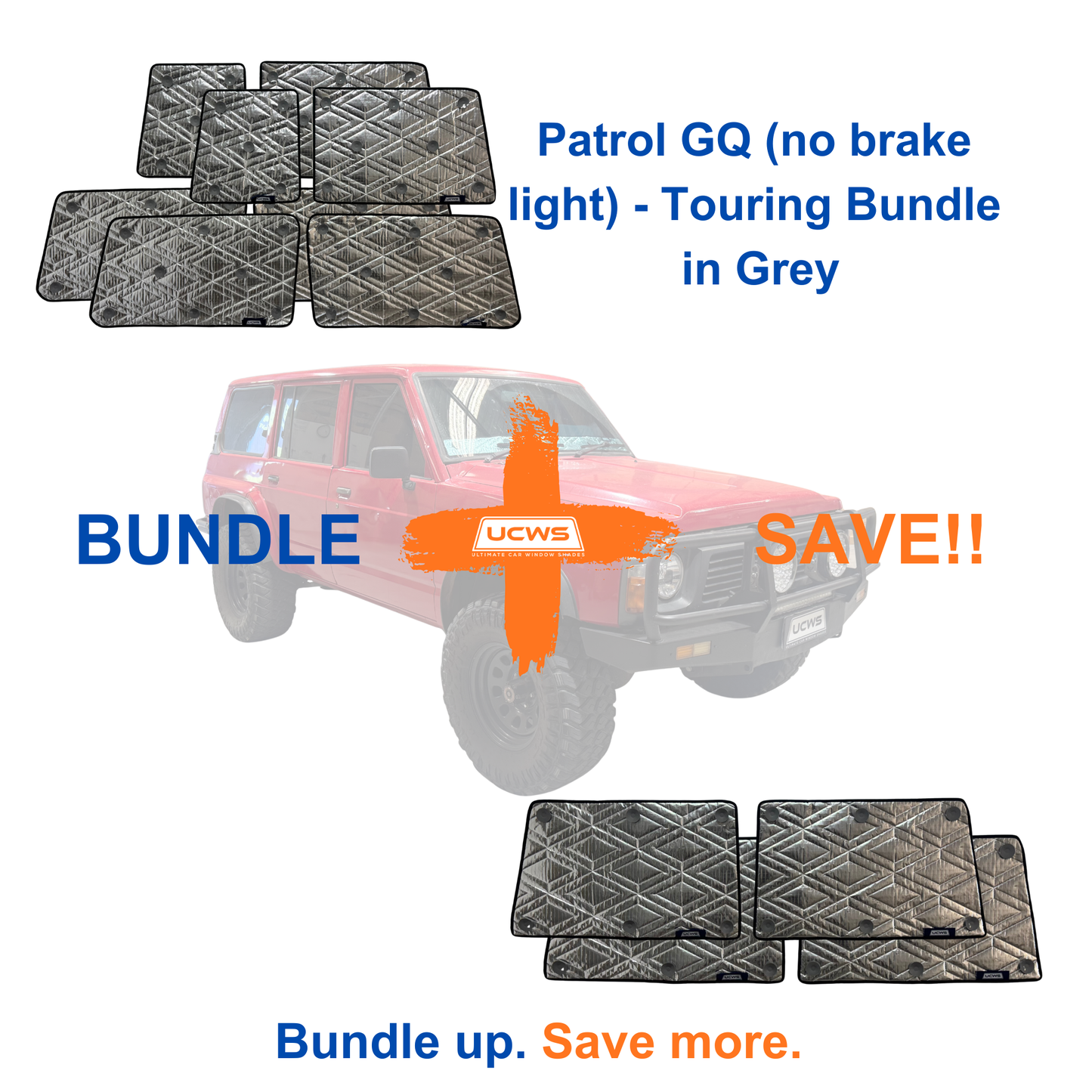 Nissan Patrol GQ - Touring Bundle (Cargo & Doors) *no Brake Light - Grey