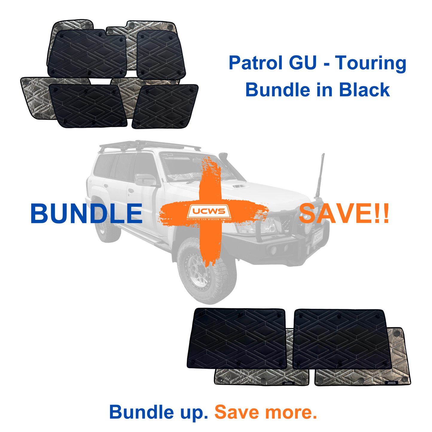 Nissan Patrol GU - Touring Bundle (Cargo & Doors) *With Rear A/C - Black