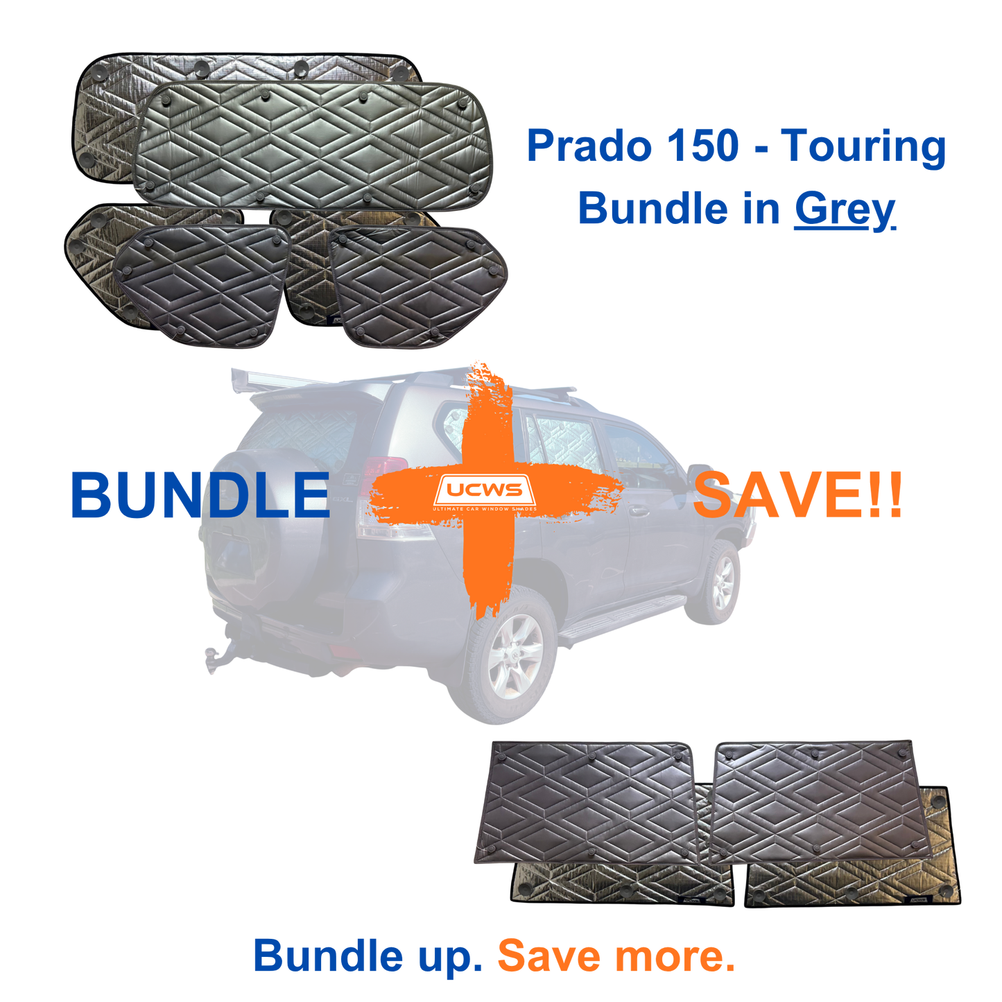 Toyota Prado 150 Series - Touring Bundle (Cargo & Doors) - Grey