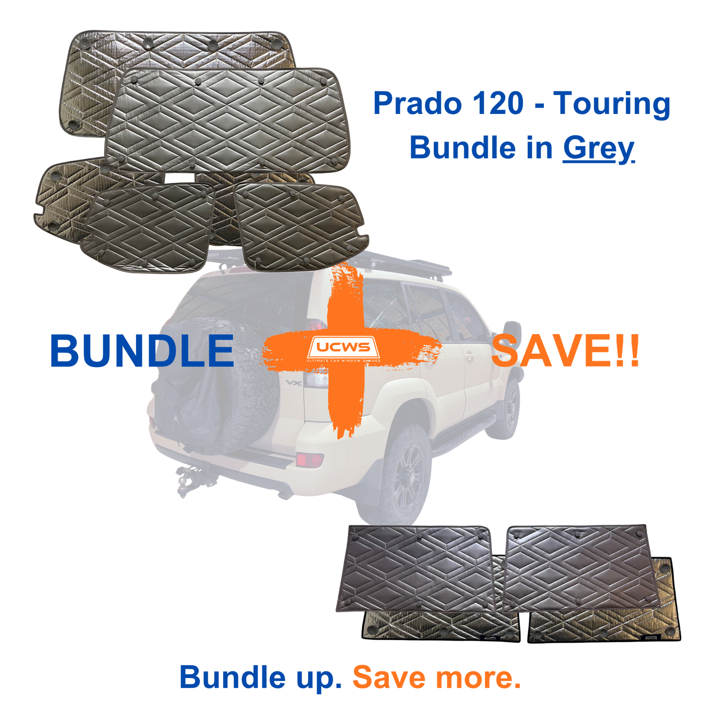 Toyota Prado 120 Series - Touring Bundle (Cargo & Doors) - Grey