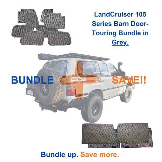 Toyota LandCruiser 105 Series Barn Door - Touring Bundle (Cargo & Doors) - Grey